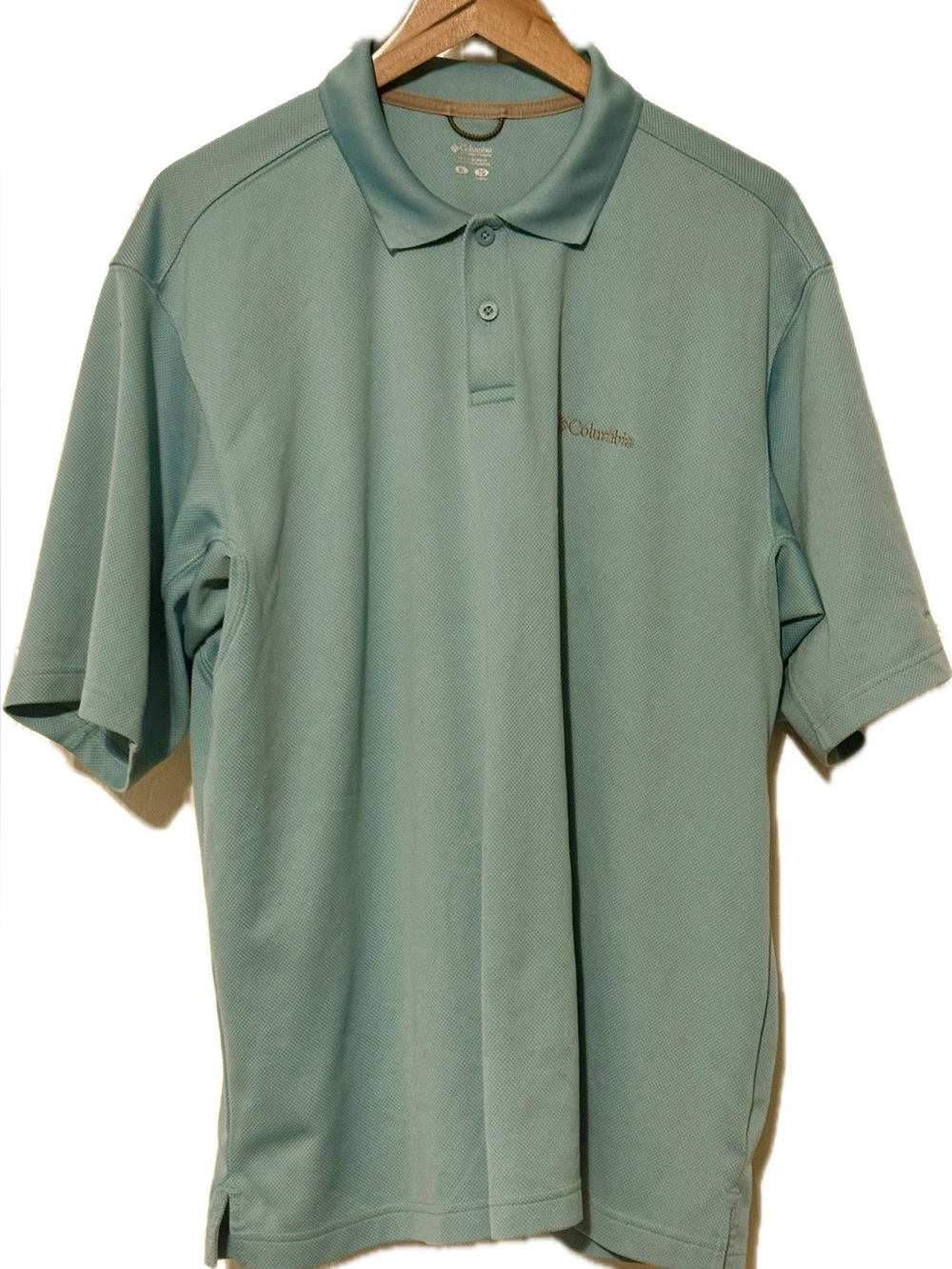 Columbia Men's Polo Shirt - Seafoam Green